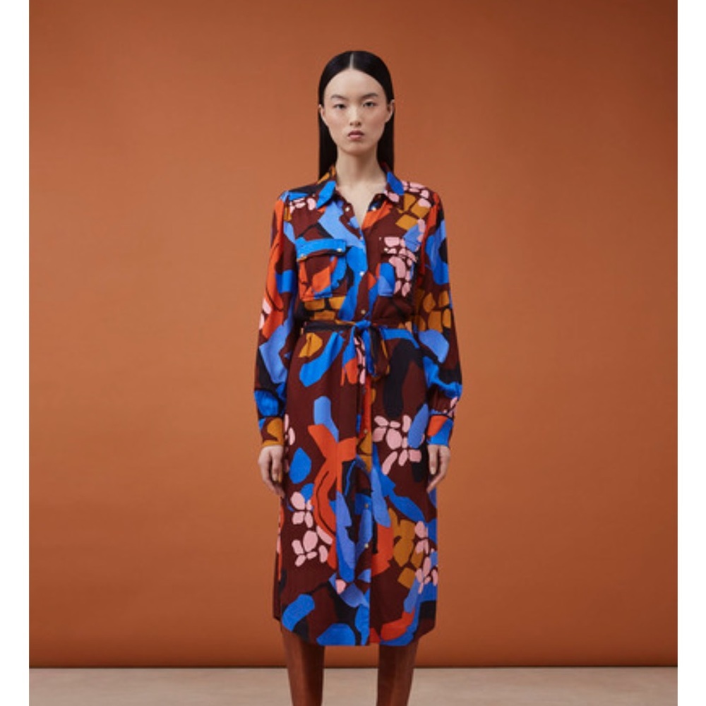 SUNCOO Floral Print Dress